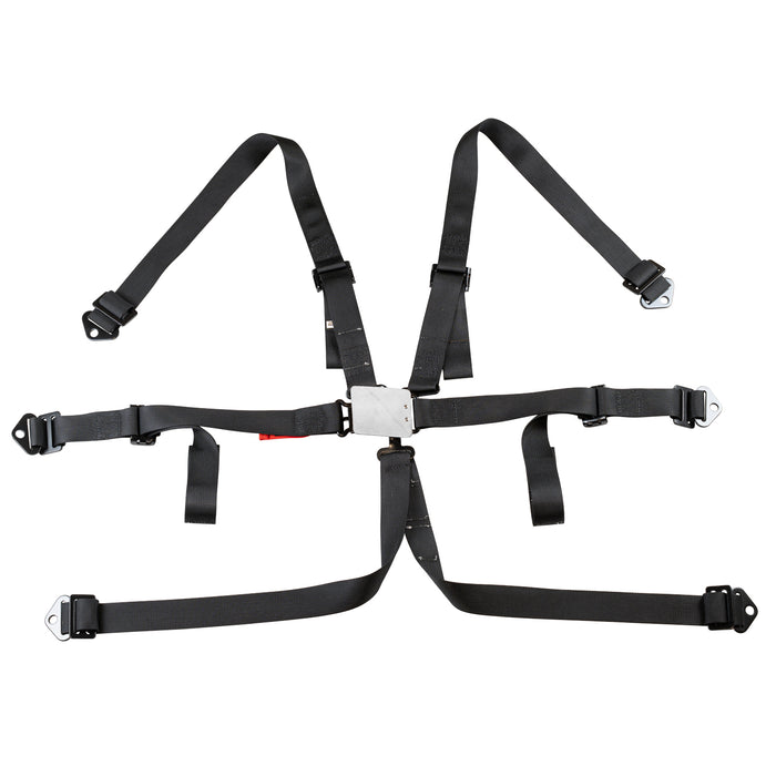 Zamp 6 Point Racing Harness 2" Pull-Up/Pull-In SFI 16.1 - Back - Fast Racer