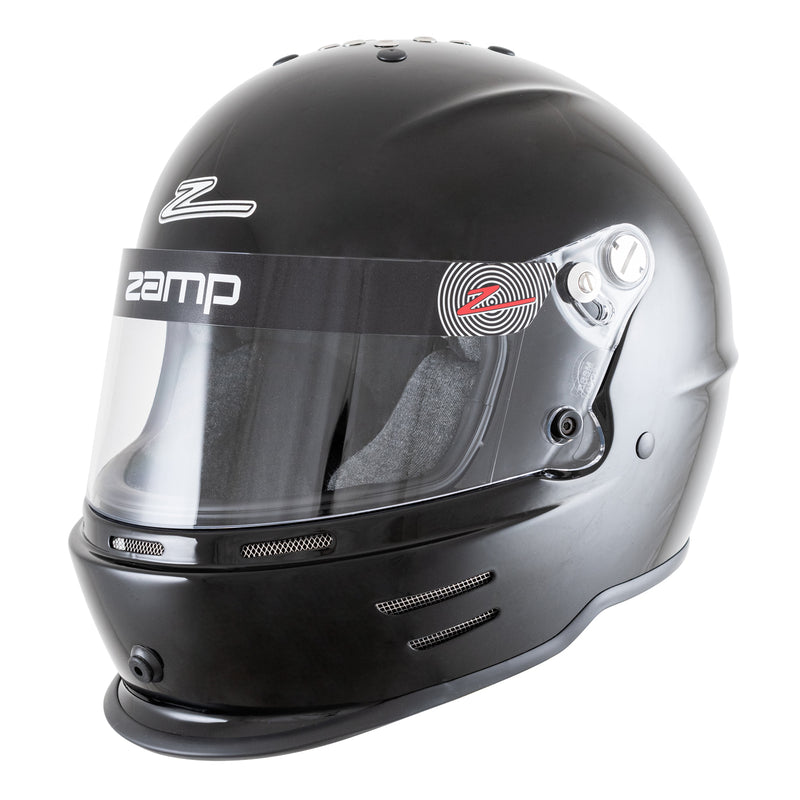 Main view of the Zamp RZ-42Y Youth Racing Helmet Snell CMR2016 in Black color at FAST RACER