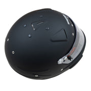 Top right view of the Zamp RZ-70S Racing Helmet SA2025 in Matte Black color at FAST RACER