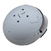 Top right view of the Zamp RZ-70S Racing Helmet SA2025 in Matte Grey color at FAST RACER