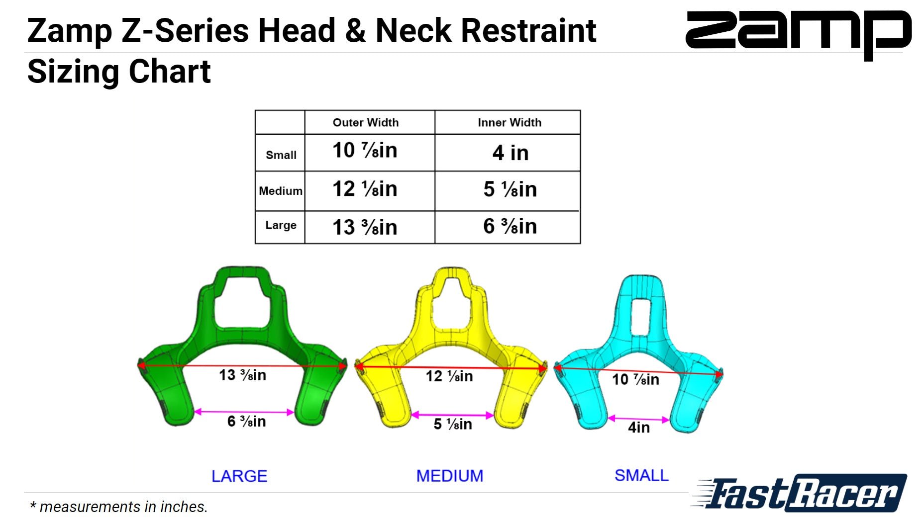 Zamp Z-Tech Series 8A Head and Neck Restraint SFI 38.1 - Fast