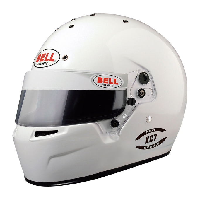 Bell KC7-CMR Youth Karting Helmet White - Fast Racer