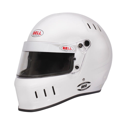 Bell BR8 Dirt Racing Helmet - Off-Road Racing Helmet - White - Fast Racer