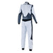 Alpinestars 2022 GP PRO COMP V2 FIA Racing Suit - Silver/Blue/Asphalt Dark - Back - Fast Racer