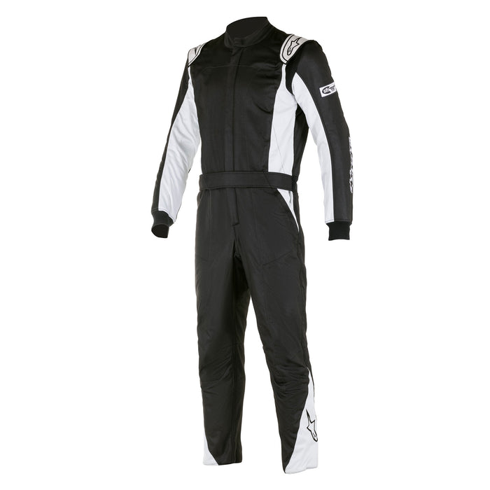Alpinestars 2022 ATOM SFI Bootcut Racing Suit - Black/Silver - Front - Fast Racer