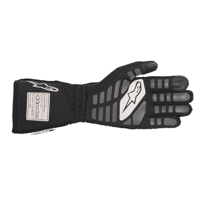 Alpinestars TECH-1 ZX V2 Racing Gloves - Black / White Back - Fast Racer