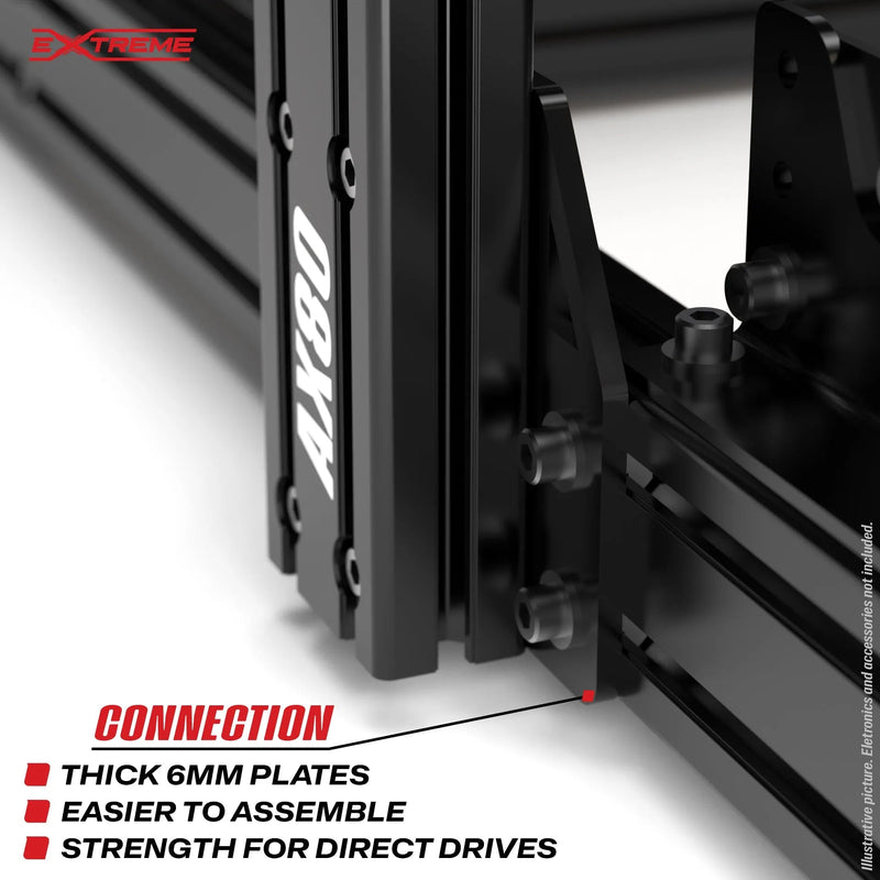 Extreme SimRacing AX80 Aluminum Profile Sim Racing Rig - FAST RACER
