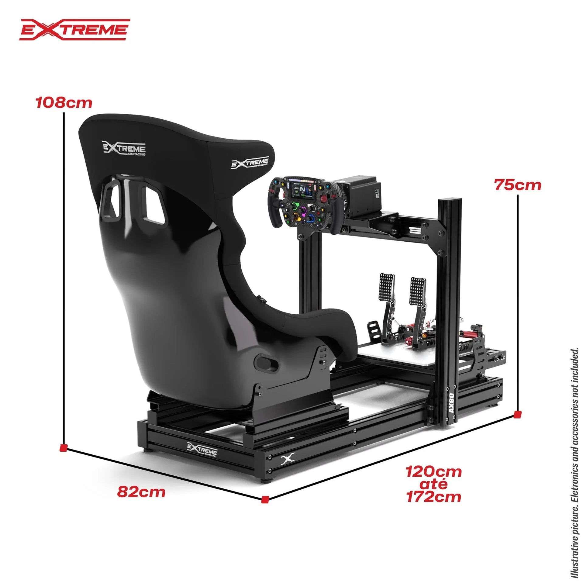 Extreme SimRacing AX80 Aluminum Profile Sim Racing Rig — FAST RACER