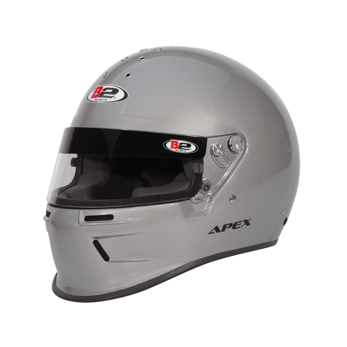 B2 APEX Helmet SA2020 - Silver - Fast Racer