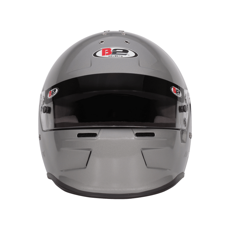 billet silver motorcycle helmet B2 APEX SA2020 Helmet