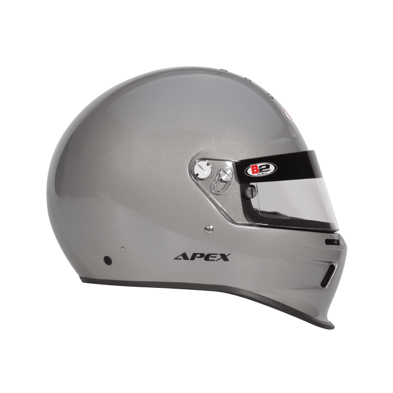 billet silver motorcycle helmet B2 APEX SA2020 Helmet