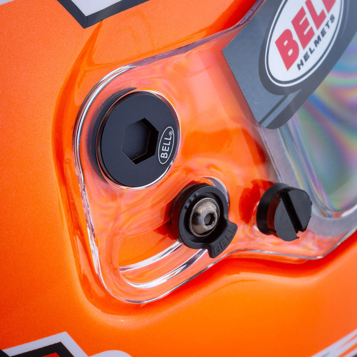 Bell KC7-CMR Youth Kart Helmet - Champion Orange - Pivot Details - Fast Racer