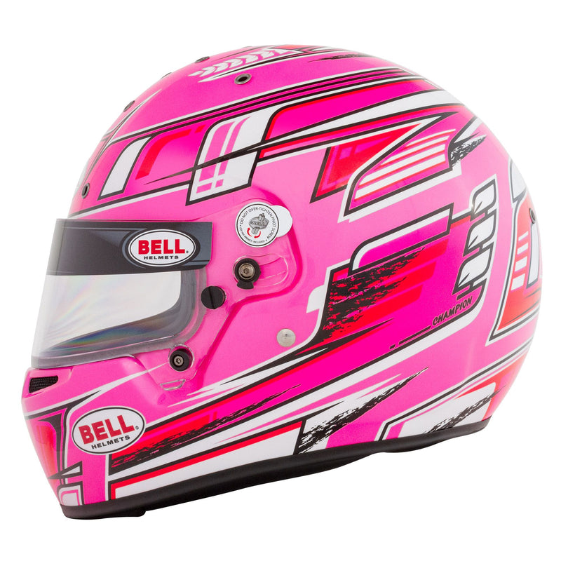 Bell KC7 - CMR Champion Pink Kart Helmet - FIA/Snell CMR / FREE GIFT - FAST RACER