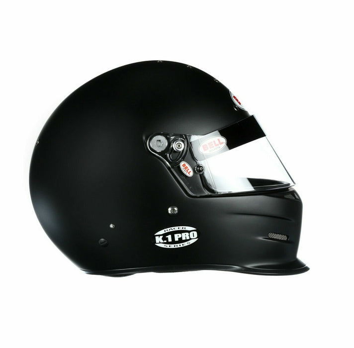 Bell K.1 Pro Racer Series Helmet - Auto Racing Helmet / Kart Helmet - Black - Left View - Fast Racer