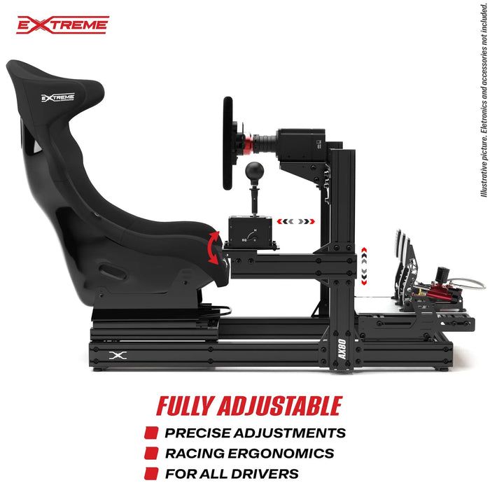 Extreme SimRacing Gear Shifter Mount For AX80 or Any Aluminum Chassis 80X40