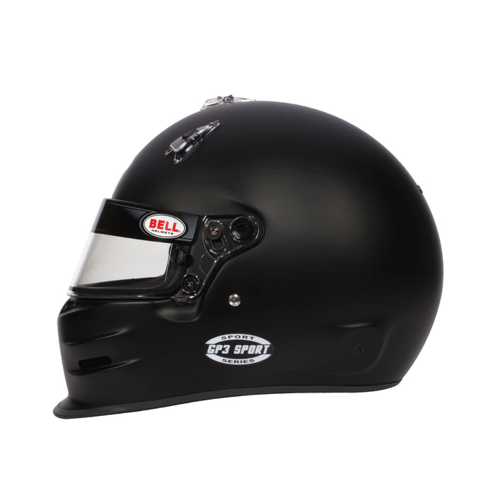 Bell GP3 SPORT SA2020 Helmet Racing Kart +FREE Bag Black Side View - Fast Racer 