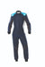 OMP One Evo X Racing Suit - Ultra-light Racing Suit - IA01861 - Front - Navy Blue / Cyan - MY2021 - Fast Racer