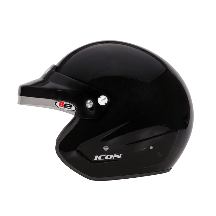 B2 ICON Helmet SA2020 - Black - Left View - Fast Racer