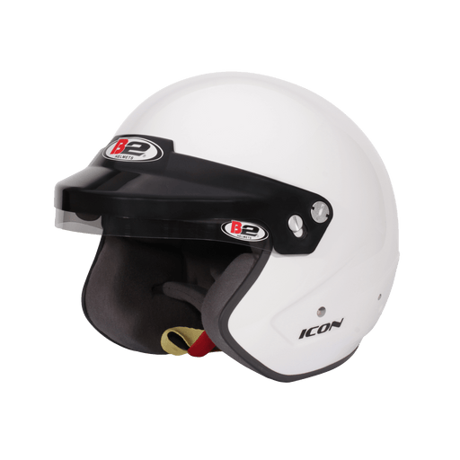 B2 ICON Helmet SA2020 - White - Fast Racer