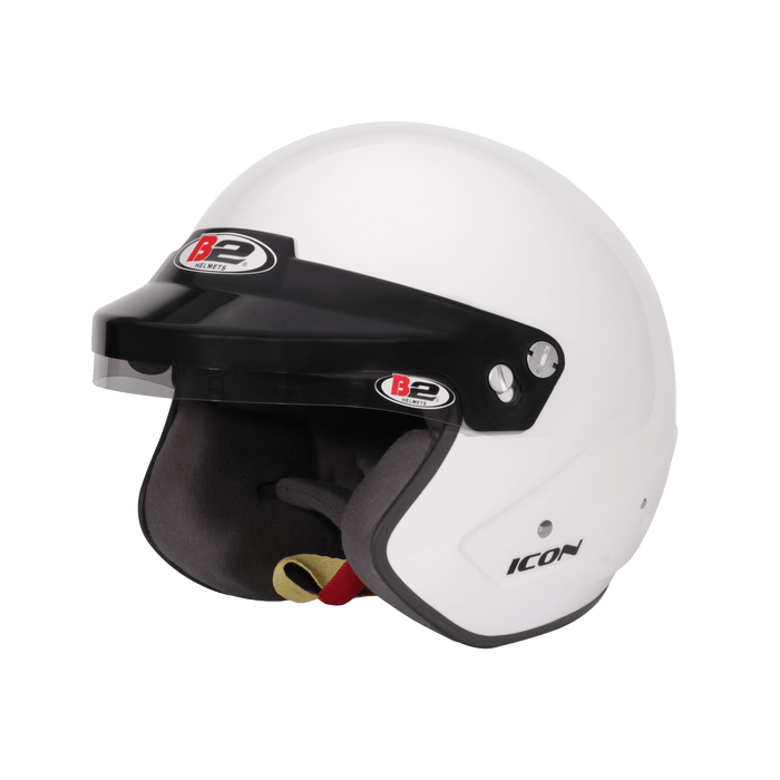 B2 ICON Helmet SA2020 - White - Fast Racer