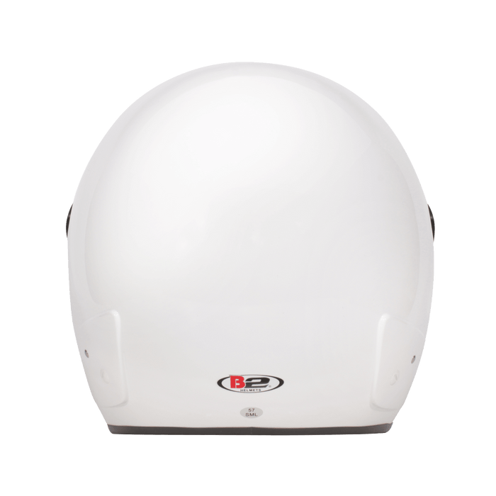 B2 ICON Helmet SA2020 - White - Back - Fast Racer