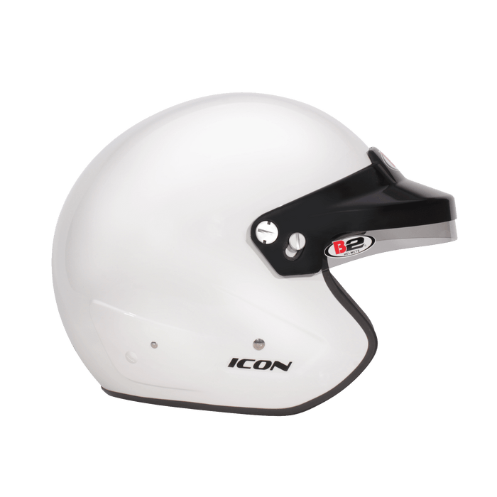 B2 ICON Helmet SA2020 - White - Right - Fast Racer