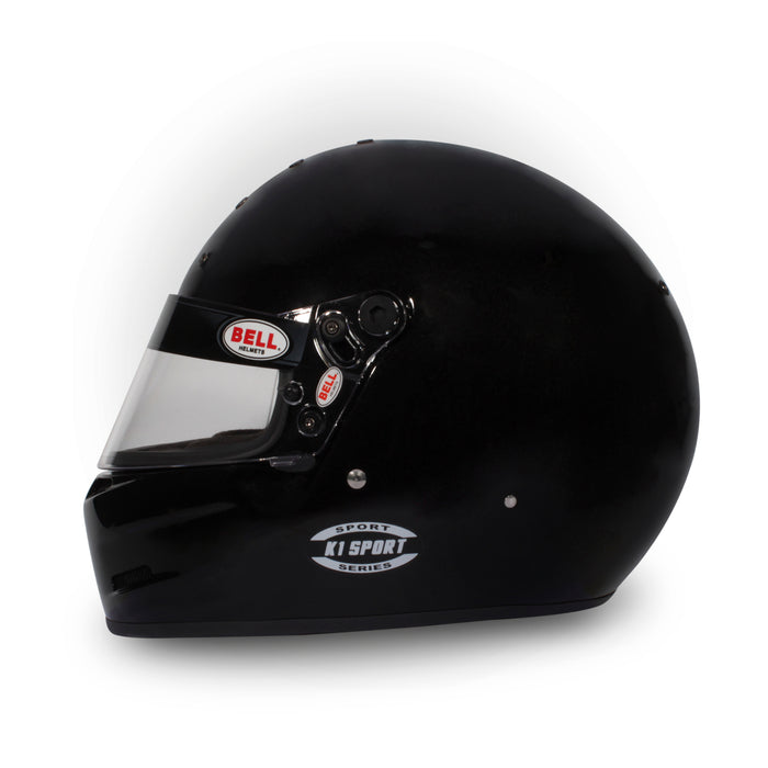 Bell K1 Sport Racing Helmet Karting Helmet Metallic Black Side View - Fast Racer