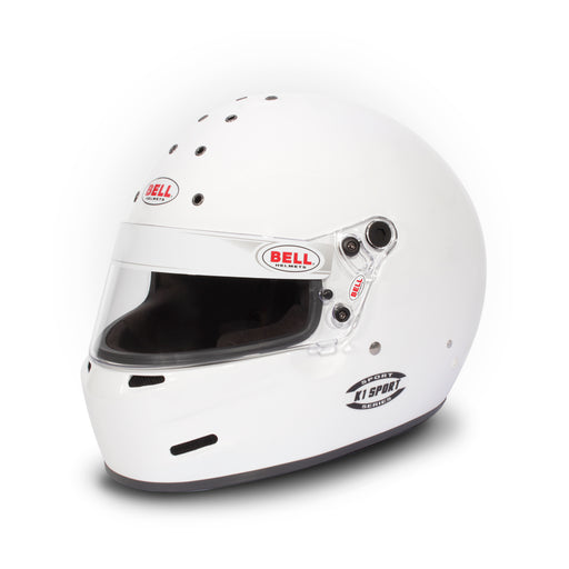 Bell K1 Sport Racing Helmet Karting Helmet White Perfil View - Fast Racer