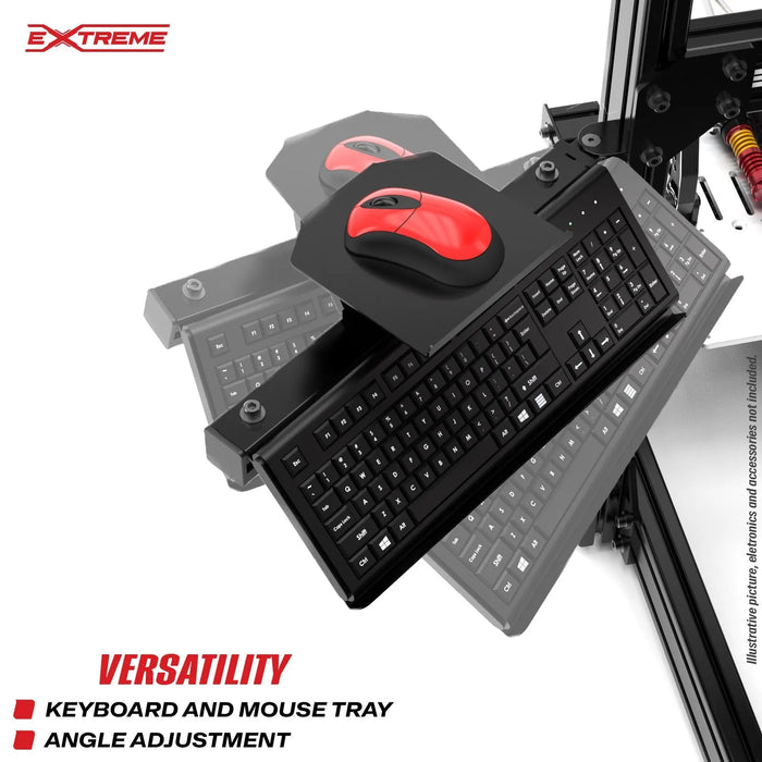 Extreme SimRacing Keyboard And Mouse Mount For AX80 or any Aluminum Chassis 80X40