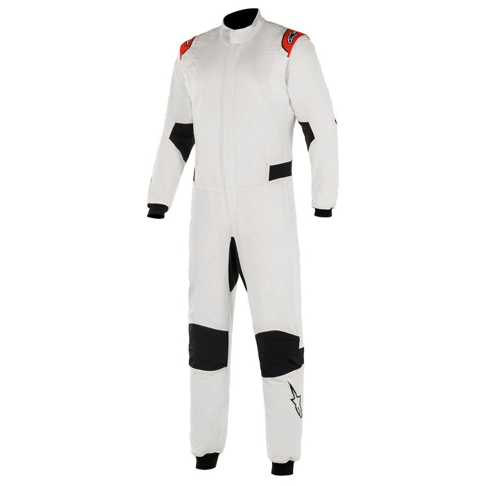Alpinestars HYPERTECH V2 Racing Suit - White/Red - Front - Fast Racer