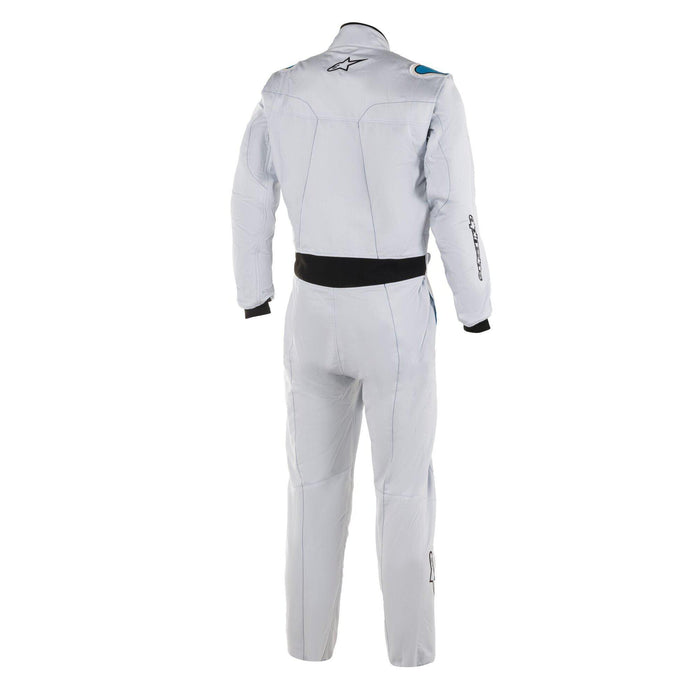 Alpinestars STRATOS Bootcut Racing Suit - Silver/Blue - Back - Fast Racer