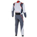 Alpinestars GP RACE V2 Racing Suit - Silver/Asphalt/Red - Back - Fast Racer