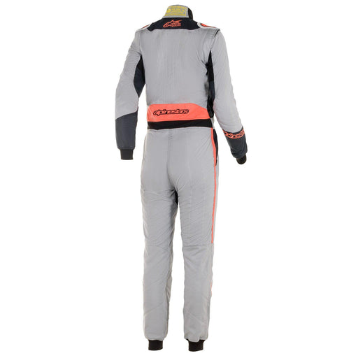 Alpinestars STELLA GP PRO COMP Racing Suit - Mid Grey/Black/Coral - Back - Fast Racer