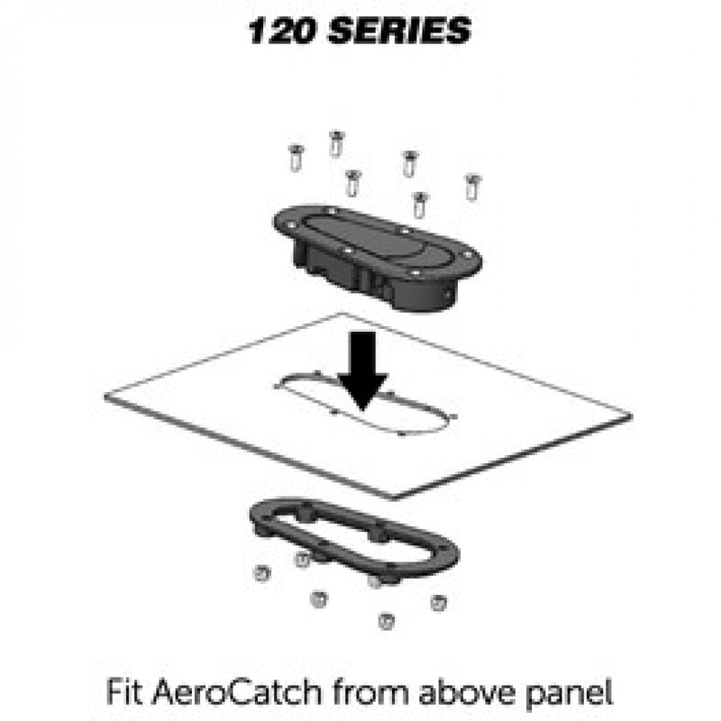 AeroCatch 120 - 3100 Carbon Look Locking Hood Pins - FAST RACER