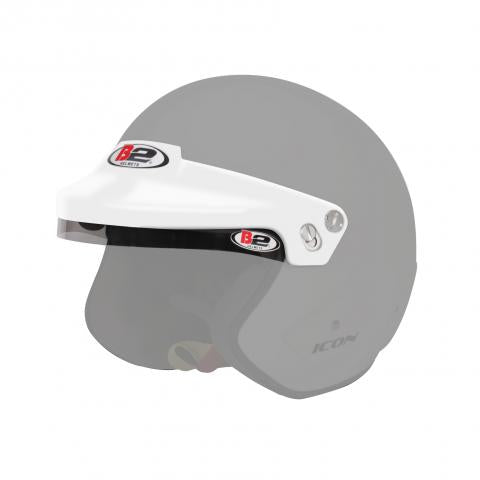 B2 Icon Helmet Peak Kit - White - Fast Racer