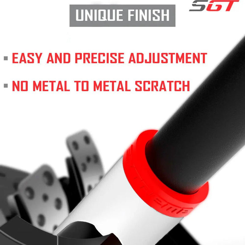 Extreme SimRacing Wheel Stand SGT White Edition (Wheel Locks Included) - FAST RACER