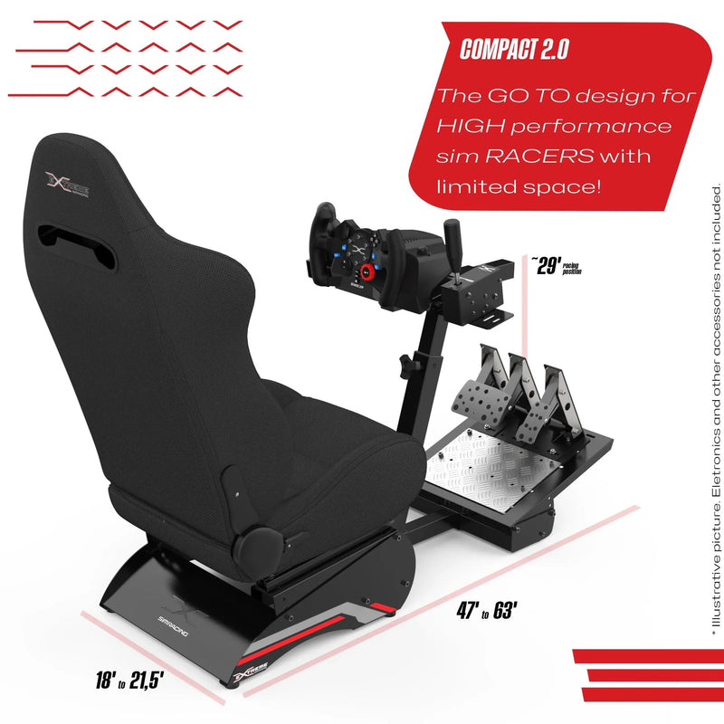 Extreme SimRacing Cockpit Compact 2.0 - FAST RACER