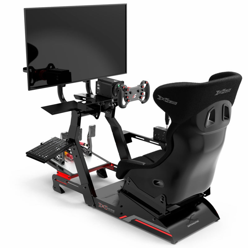 Extreme SimRacing Cockpit P1 3.0 Fully Accessorized — FAST RACER