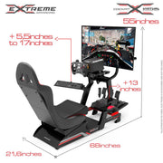 Extreme SimRacing Cockpit Virtual Experience 3.0 Fully Accessorized - FAST RACER