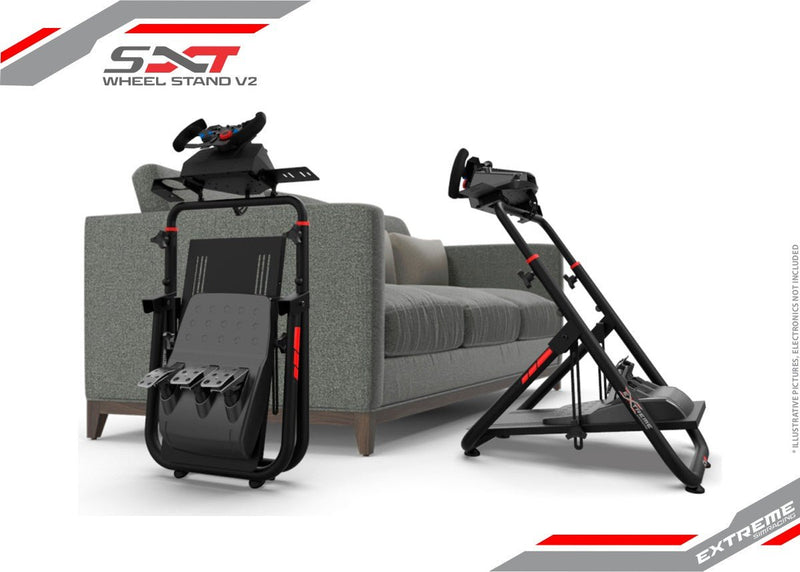 Extreme SimRacing Wheel Stand SXT V2 Black Edition - FAST RACER