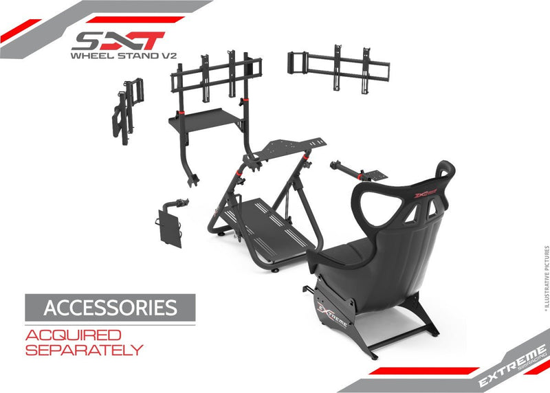 Extreme SimRacing Wheel Stand SXT V2 Black Edition - FAST RACER