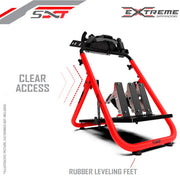 Extreme SimRacing Wheel Stand SXT V2 Red Edition (Wheel Locks Included) - FAST RACER