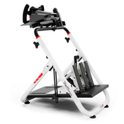 Extreme SimRacing Wheel Stand SXT V2 White Edition (Wheel Locks Included) - FAST RACER