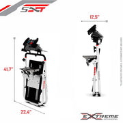 Extreme SimRacing Wheel Stand SXT V2 White Edition (Wheel Locks Included) - FAST RACER