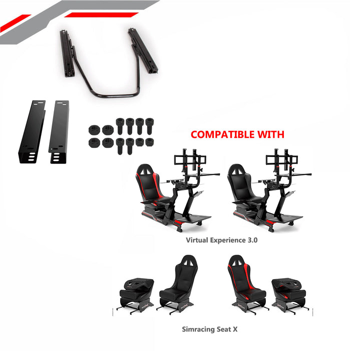Extreme SimRacing Rail Adjustment Upgrade Kit For Virtual Experience 3.0 / Sim Racing Seat X
