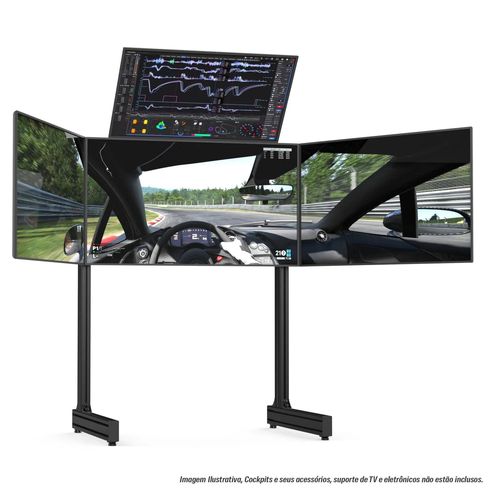 Extreme SimRacing Top Screen Add On For Aluminum Profile TV Stand ...