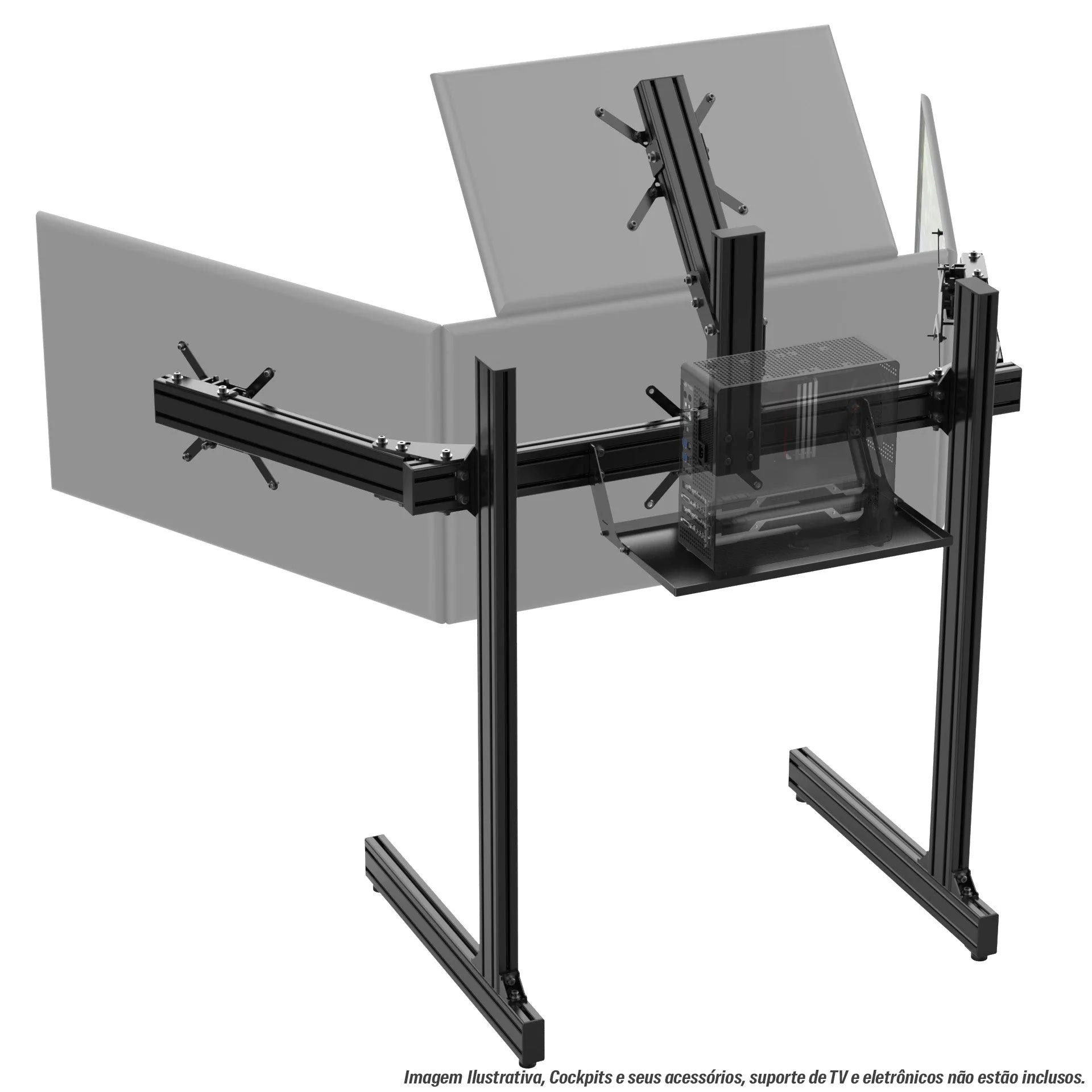 Extreme SimRacing Top Screen Add On For Aluminum Profile TV Stand ...