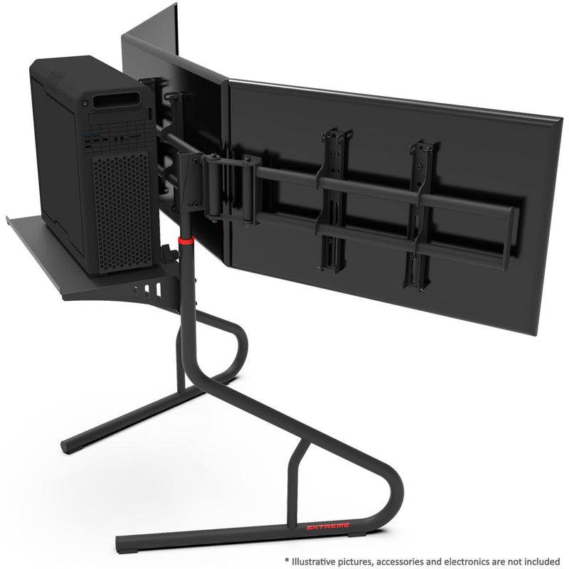 Extreme SimRacing Triple Screen TV Stand - FAST RACER