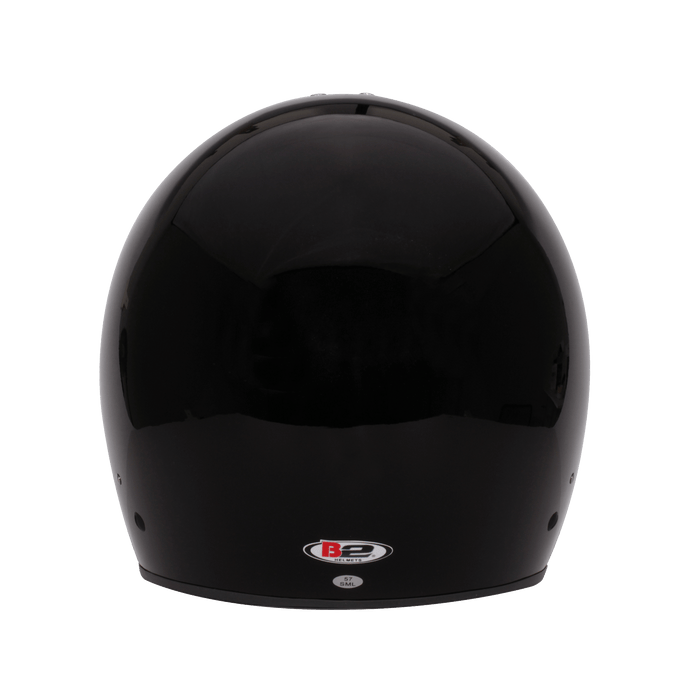 B2 VISION EV Helmet SA2020 - Black - Back - Fast Racer