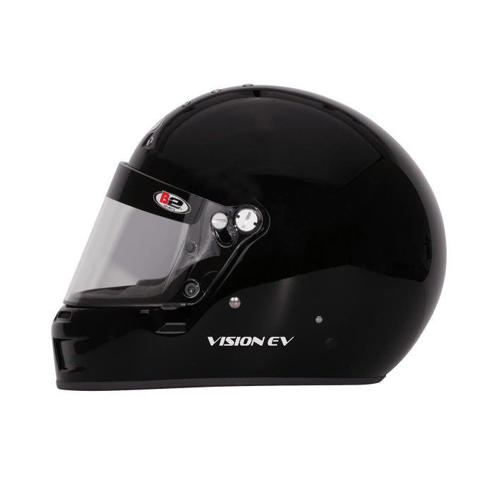 B2 VISION EV Helmet SA2020 - Black - Left View - Fast Racer
